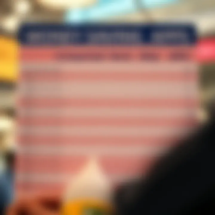 Comparing Features of Money Saving Apps Comparison chart of different money saving apps features