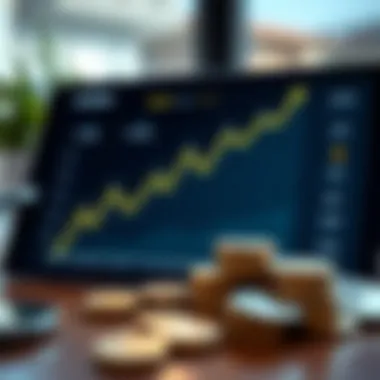 Visualizing Savings Growth with Apps Graph showing savings growth over time with app usage