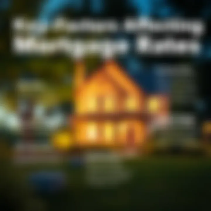 Key Factors Affecting Mortgage Rates Infographic showing factors influencing mortgage rates