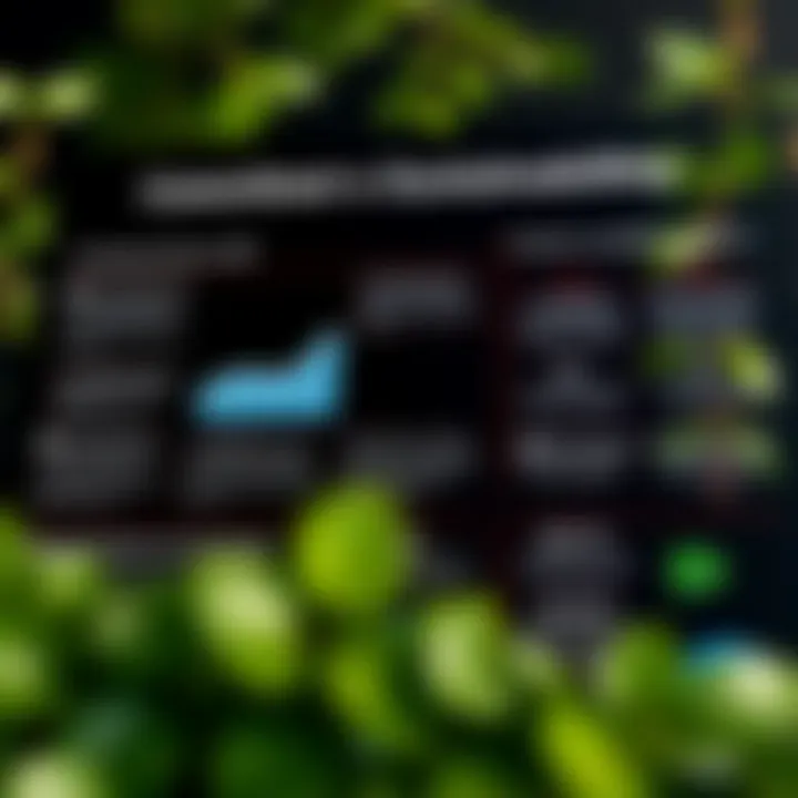 Commitment to Sustainability Infographic on Bank of America's sustainability initiatives