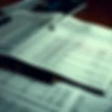 Financial ledger with detailed entries