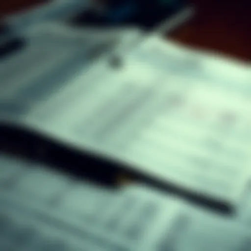 Financial ledger with detailed entries