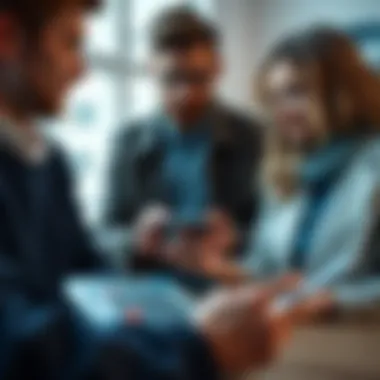 Homebuyers Evaluating Financing Options with a Calculator A conceptual image showing homebuyers reviewing financial options with a calculator