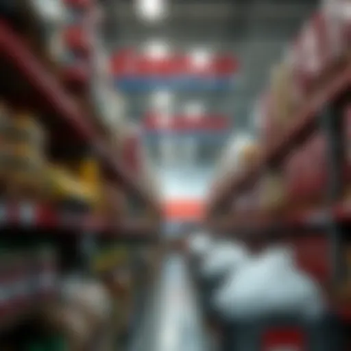Costco store interior showcasing bulk products