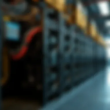 Crypto mining equipment showcasing advanced technology