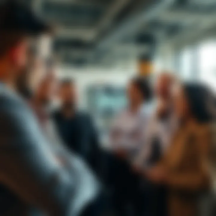 A diverse group of entrepreneurs discussing business strategies