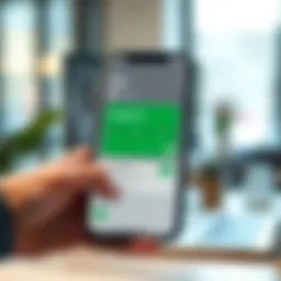 Illustration depicting the interface of Google Pay