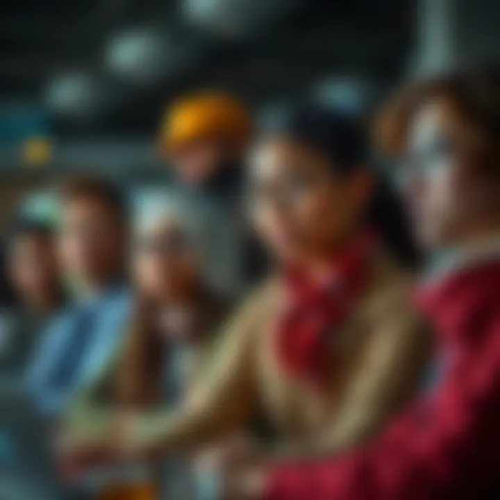 Diverse Professionals in Lucrative Roles Diverse professionals engaged in high-paying hourly jobs