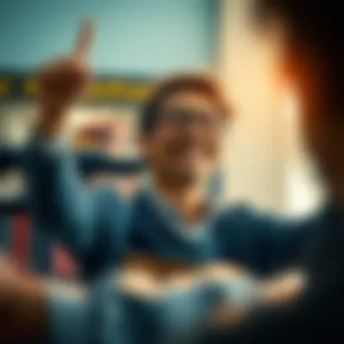 Celebrating Employment Success A satisfied individual celebrating employment success