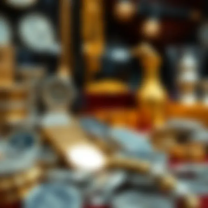 A Dazzling Collection of Precious Metals Stunning display of silver and gold items reflecting market value
