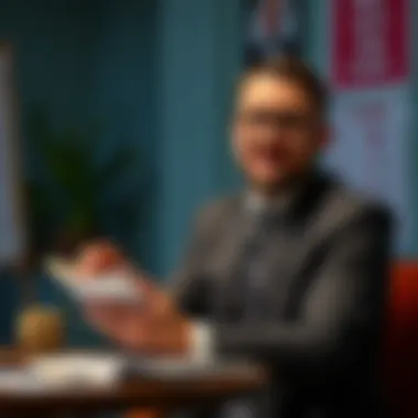 Local financial advisor discussing strategies