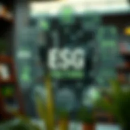 Visual representation of ESG factors in investment decisions