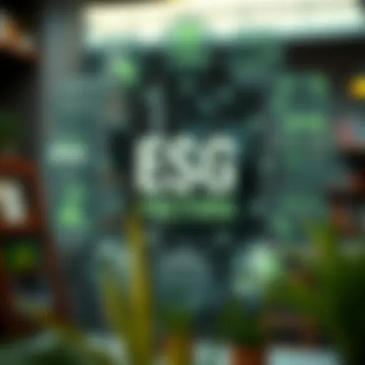 Visual representation of ESG factors in investment decisions