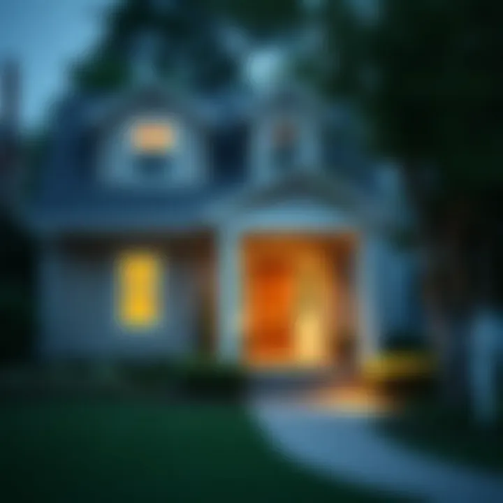 Stability in Home Financing A serene home exterior representing stability in refinancing