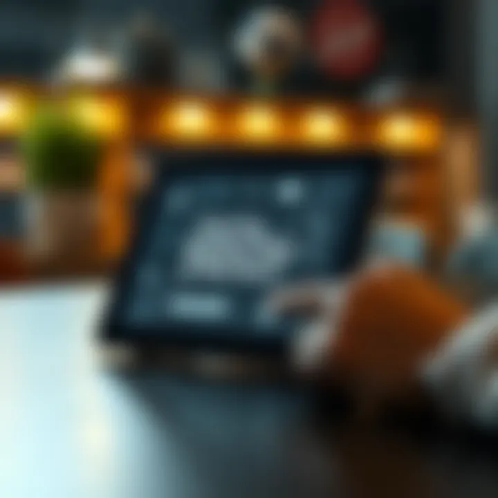 A digital marketing strategy on a tablet, showcasing innovation