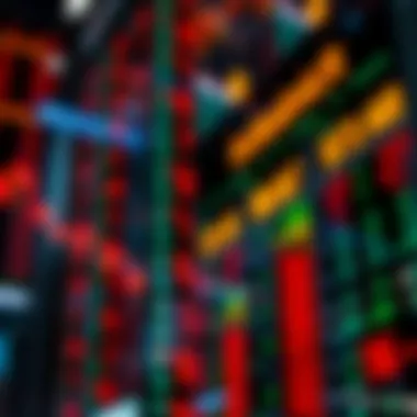 Market Ticker Symbols An intricate close-up of stock market ticker symbols reflecting the fast-paced nature of trading.