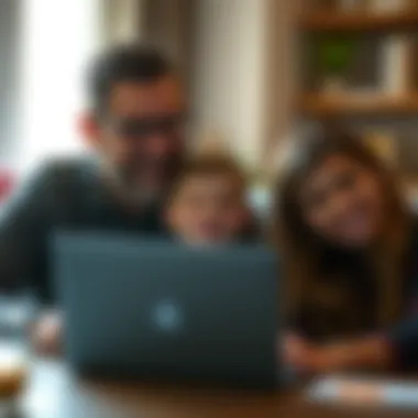 Family enjoying peace of mind with identity protection