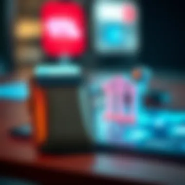 Illustration of a digital wallet connecting with a bank account