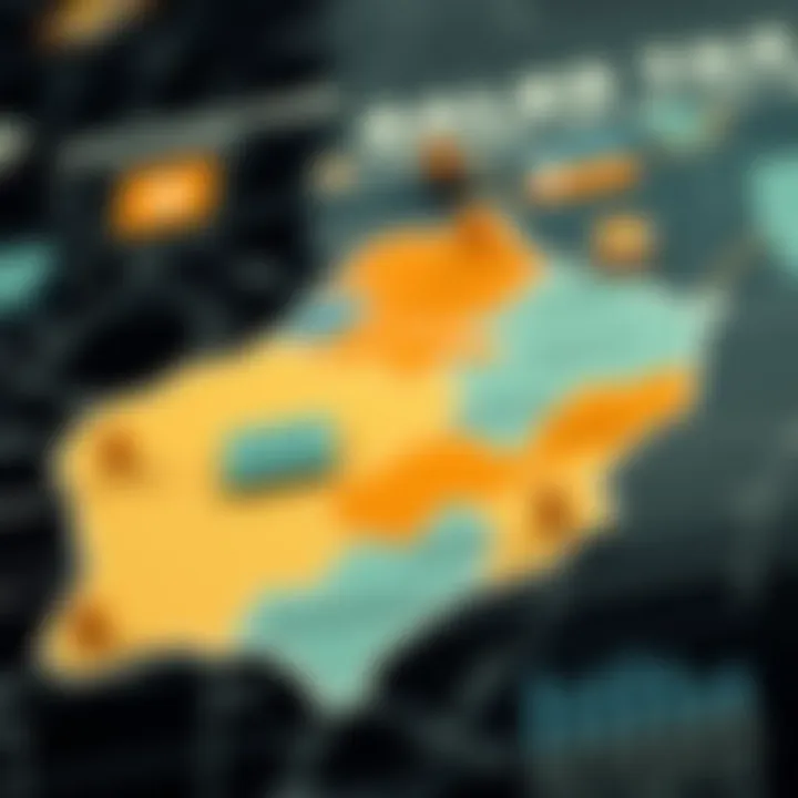 Jurisdictional Variations in Sales Tax Map showcasing jurisdictional differences in sales tax regulations