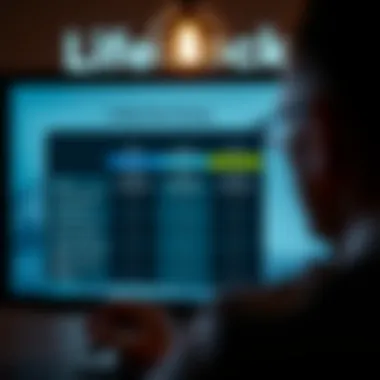 Graph illustrating pricing structure of LifeLock