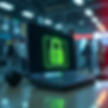 Digital Security in Banking Illustration of digital security for banking