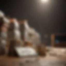 Abstract representation of debt collection impact