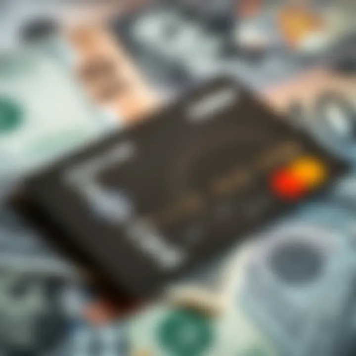 Credit Card and Currency A credit card against a backdrop of currency notes