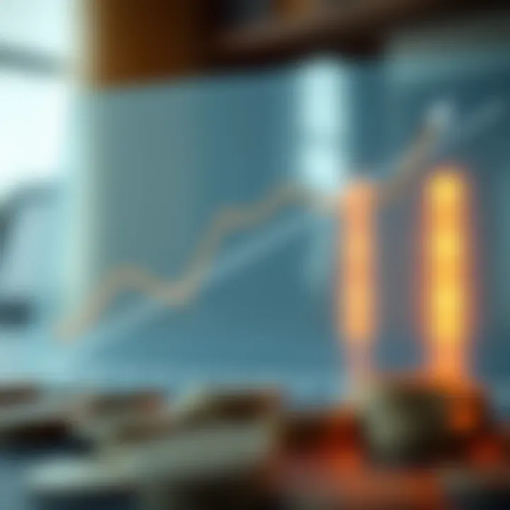 Graph illustrating the impact of compound interest on savings