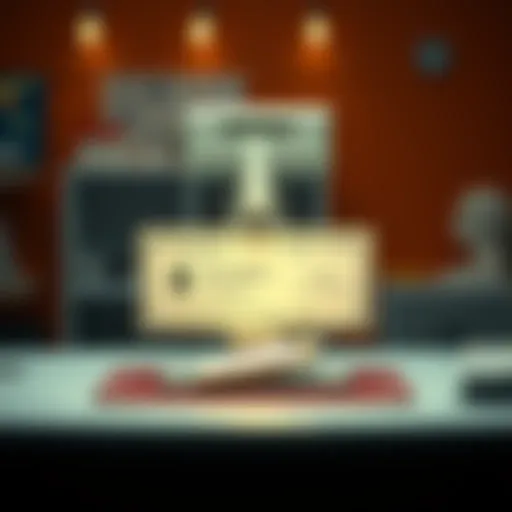 The Mechanism of Direct Deposit Illustration of direct deposit process