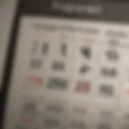 Calendar highlighting tax due dates