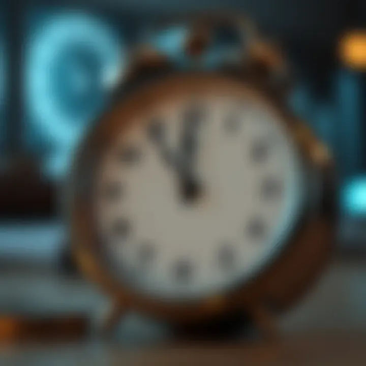 Clock representing timing in investor communication