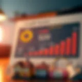 A detailed visual representation of a credit score chart