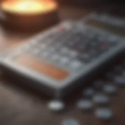 Calculator displaying potential CD growth