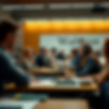 Dynamic classroom setting with engaged learners