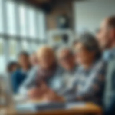 Diversity in the Workplace A vibrant workplace showing diverse age groups collaborating